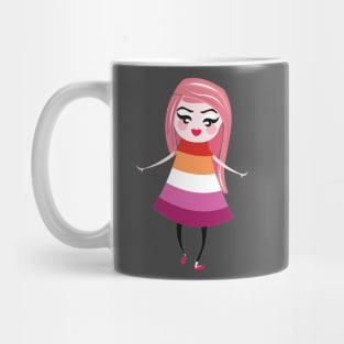 Lesbian pride flag Mug